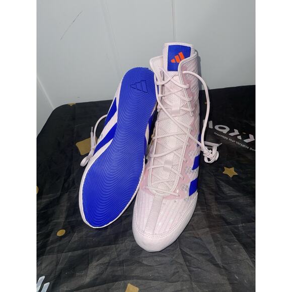 New Women’s Sz 8.5 Adidas Box Hog 4 Boxing Shoes Pink Blue Orange IH2733 - Picture 6 of 7